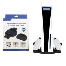 Base Para PS5 Con Base de Carga para Controles SND-465