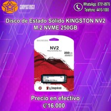 Disco De Estado Solido KINGSTON M.2 NVME 250GB