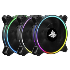 Kit De 3  Ventiladores Rgb Hurricane (eagle Warrior) FCF12241001C