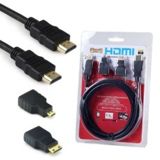 Cable hdmi 3 en 1 /Micro Hdmi /Mini HDMI 