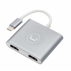 Convertidor de USB Tipo C a Doble HDMI UNNO Tekno Convertidor de USB Tipo C a Doble HDMI UNNO Tekno