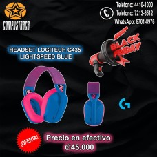 HEADSET LOGITECH GAMER G435 LIGHTSPEED BLUE