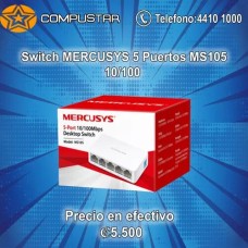 Switch de Red MERCUSYS 5 puertos MS105 10/100mbps