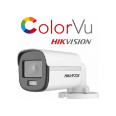 Cámara HIKVISION Bullet 1080P ColorVu Plástico DS-2CE10DF0T-PF 2.8mm 20m IP67