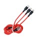 Cable De Carga Rapida 3 En 1 Para Iphone/Tipo C/ Micro Usb Xs2