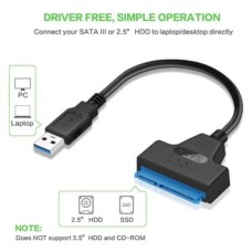 Cable Encapsulador de SATA III a USB 3.0 Para Discos 2.5"