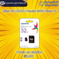 Micro SD ADATA 32GB Clase 10