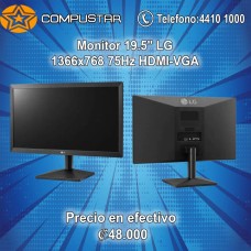 Monitor 19.5" LG 20MK400H-B 1366x768 75Hz HDMI a VGA
