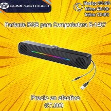 Parlante para PC o Laptop RGB por USB + 3.5 E-1407