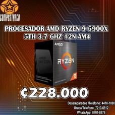 PROCESADOR AMD RYZEN 9 5900X 5TH 3.7 GHZ 12N AM4
