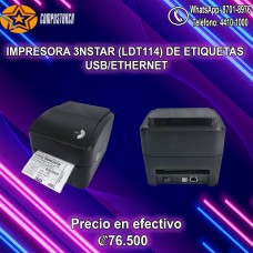IMPRESORA DE ETIQUETAS 3NSTAR (LDT114) USB/ETHERNET
