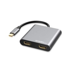 HUB Tipo C 4 en 1 2X HDMI/ TYPE-C/ USB Argom ARG-UB-0182